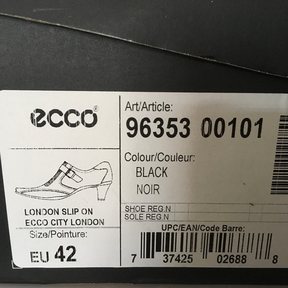 ECCO Women’s London slip on leather shoes size 42. - Picture 6 of 8